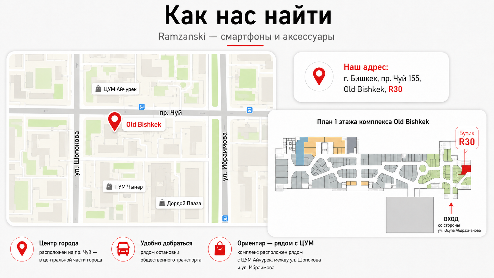 Карта Old Bishkek R30